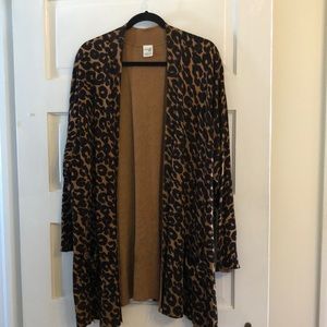 Terra & Sky leopard print cardigan